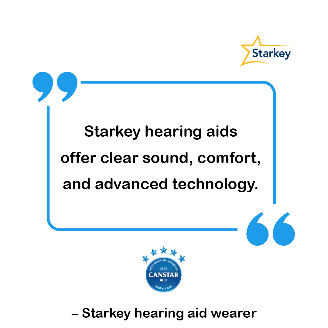 Starkey hearing aids offer clear sound, comfort, and advanced technology.